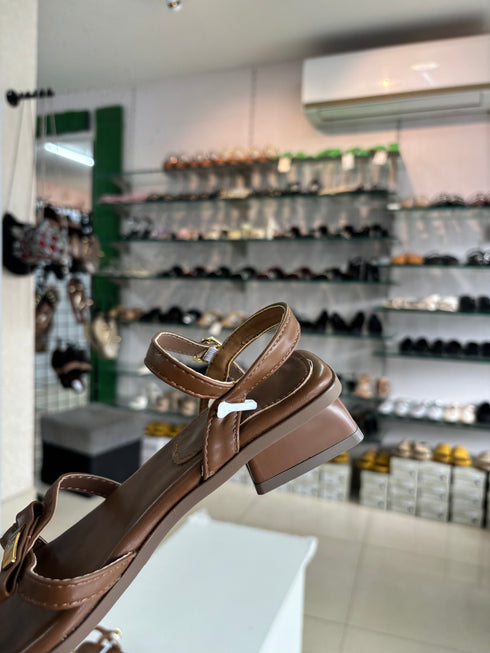 Slid On Buckle Straps Open Toe Heels